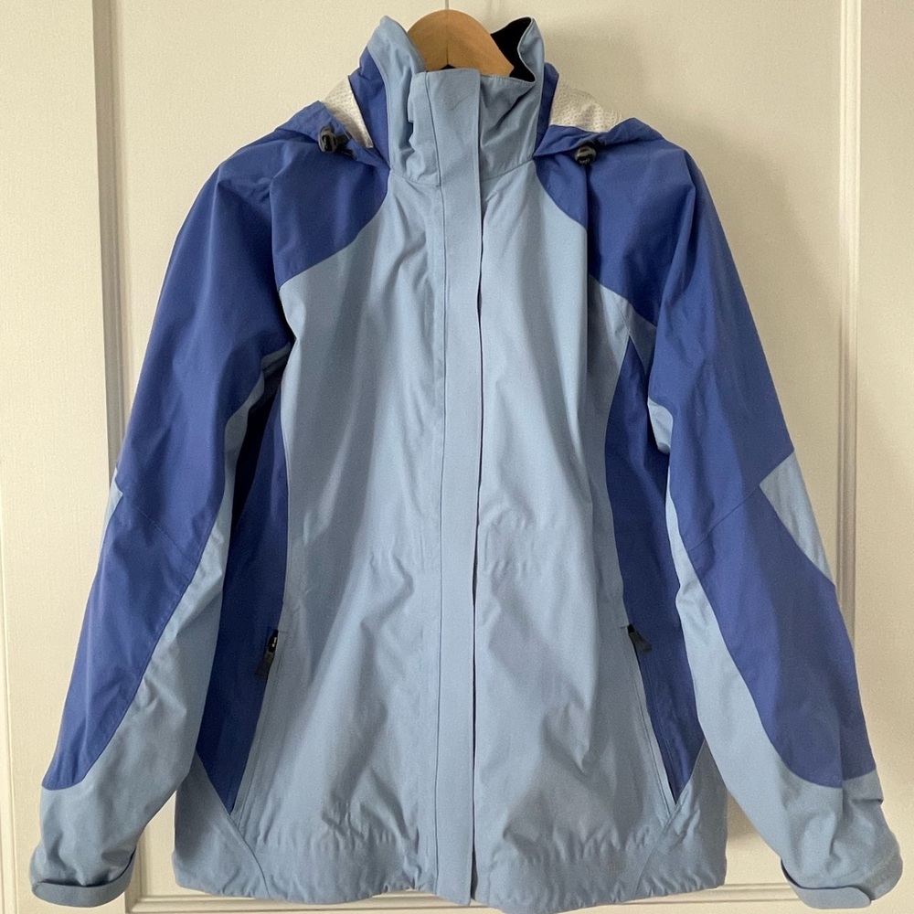 L.L. Bean Weather Channel 3-in-1 Blue winter jacket (fleece+shell)